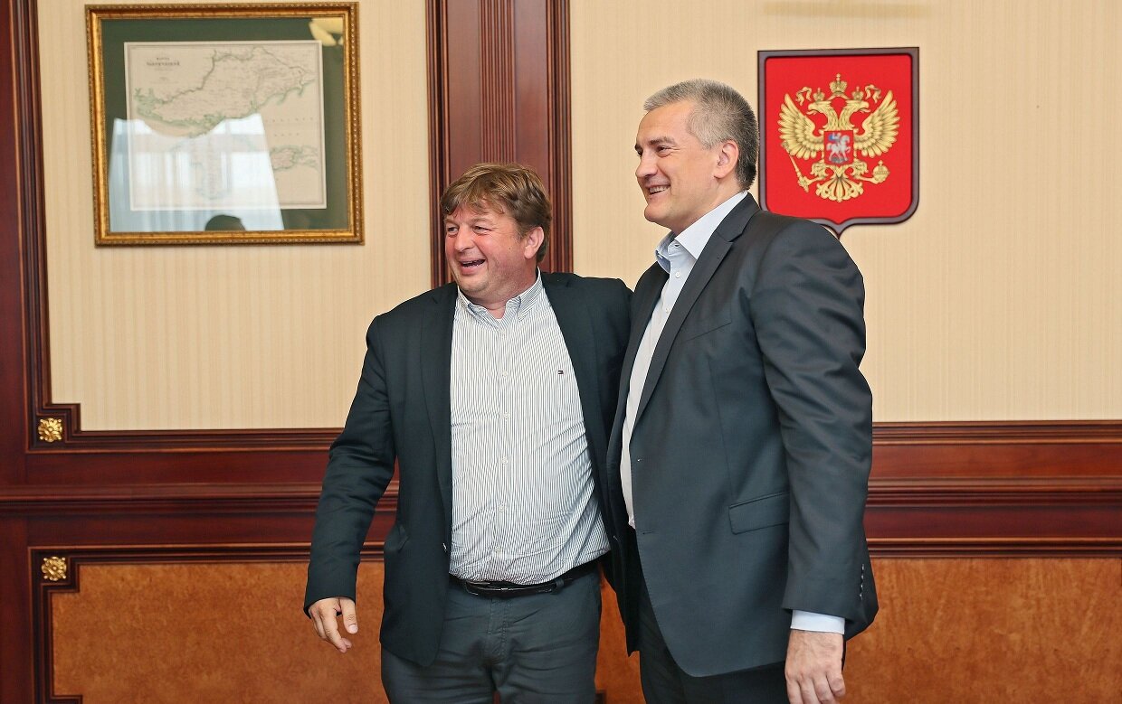 Стефано Вальдегамбери с Сергеем Аксеновым