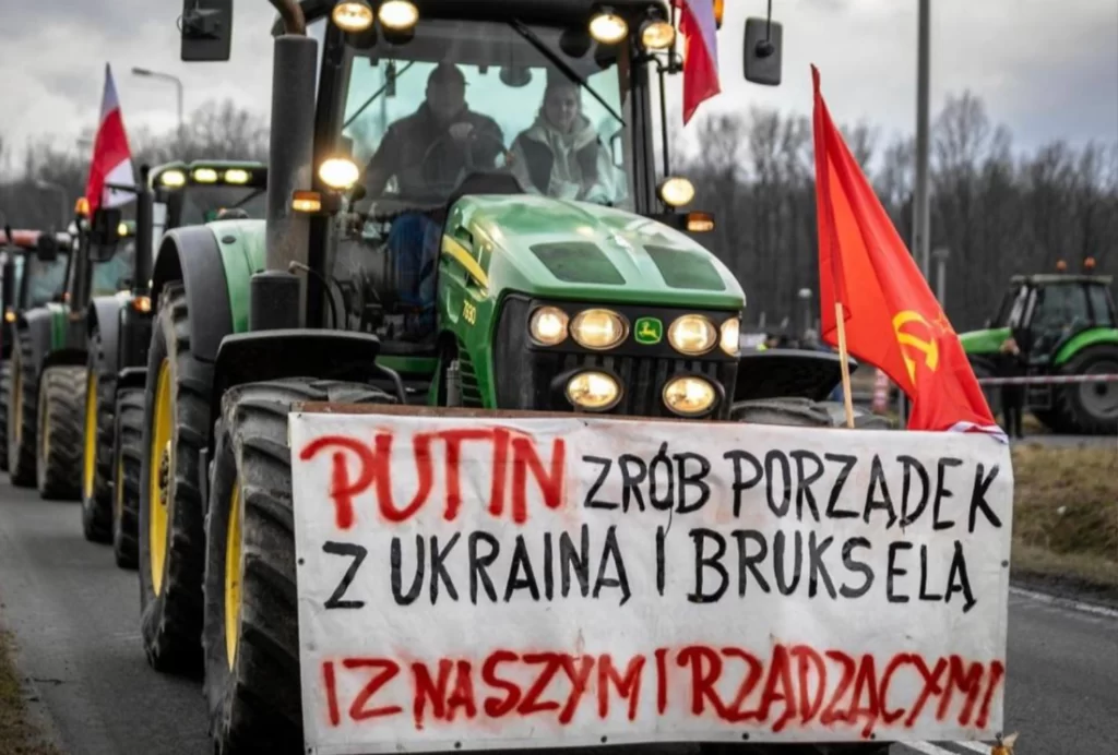 Польские фермеры Путин